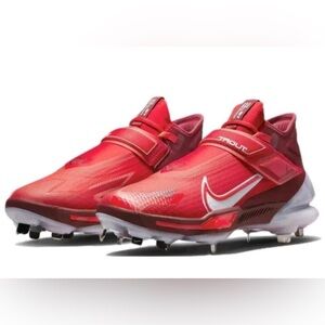 Nike Force Zoom Trout 8 Elite Red White Baseball Cleats CZ5913-616 Size 13 NEW